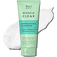 Rael Face Wash, Miracle Clear Exfoliating Cleanser - For Oily & Acne Prone, Korean Skin Care, Facial Foaming, Hydrating, w/Sa