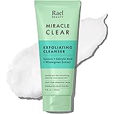 Rael Miracle Clear Facial Cleanser – Makeup Remover, Face Wash for Women, Korean Skin Care (Exfoliating Cleanser, 5.1 fl. oz)