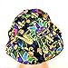Womens Surgical Scrub Hat OR Nurse Cap Euro Style New Orleans Mardi Gras Jazz Bouffant Cap