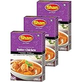 Shan - Butter Chicken Seasoning Mix (50g) - Spice Packets for Butter Chicken Masala (Pack of 3)