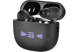 HTPOW Translation Earbuds, Language Translation Earbuds, Two-Way Translator Device with APP for 74 Languages & 70 Accents, Fast Reaction, Instant Voice Translator, Earbud Translator in Real Time (Display)