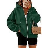 Trendy Queen Zip Up Hoodies For Women Cropped Sweatshirts Fall Fashion Outfits 2026 Y2k Fleece Teen Girls Clothes