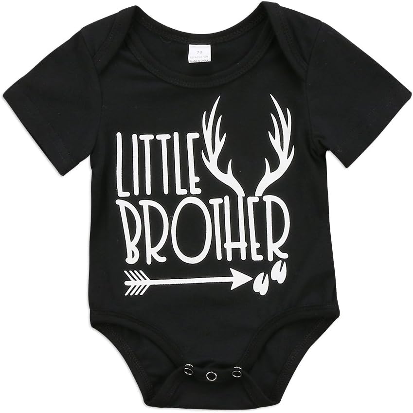 Toddler Newborn Baby Boy Clothes Big Brother T-Shirt Little Brother Bodysuit Romper Matching Brother Outfits