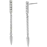 AllSaints Women's Spike Stone Chain Earrings