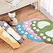 Jian Ya Na Non Slip Bath Toilet Mat Cute Big Feet Bathroom Shower Rugs Shaggy Carpet Absorbent Doormat Floor Mat Living Room Sofa Cushion Foot Pad Rug(19