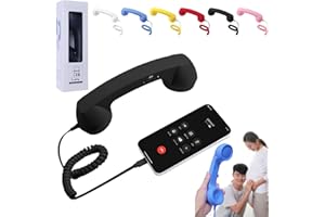 Retro Phone Handset, Type-C Retro Phone Handset for iPhone and Android, Pop Phone RetroHandset, for Cell Mobile Video Confere