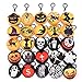 KINGSO Mini Emoji Plush Pillow Emoticon Keychain Decoration Kids Party Supplies Favors (25Pack Halloween)