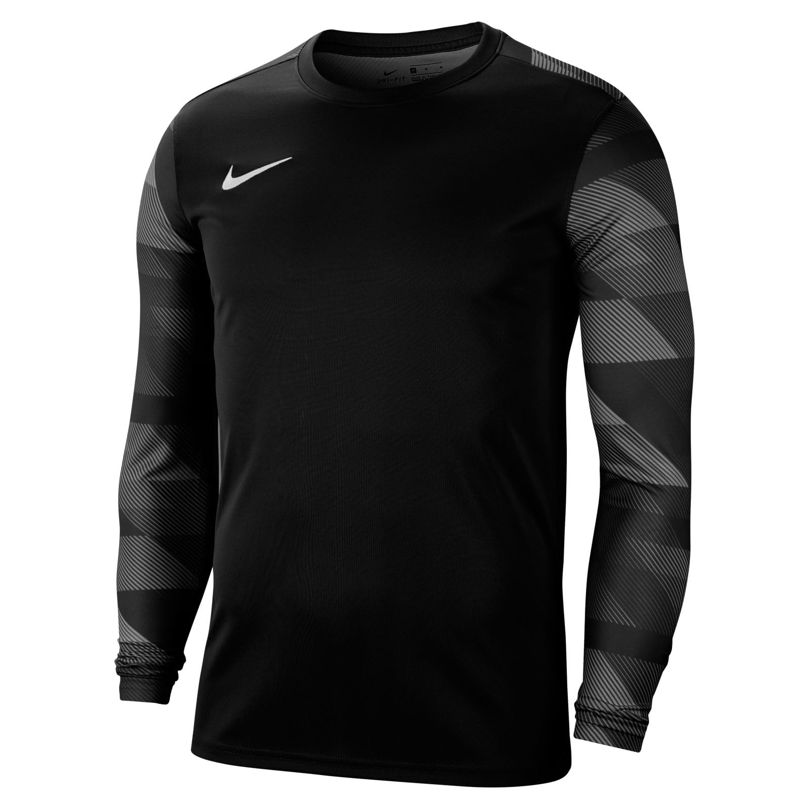 NIKE Mens Dri-fit Park 4 Goalkeeper Jby T-Shirt, Black/White/White, L EU
