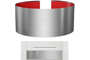 Sanbege Stainless Steel Door Kick Plate, 8" x 30" Door Push Plate, Self Adhesive Kickplate for 32" Doors Interior or Exterior (Brushed Nickel)