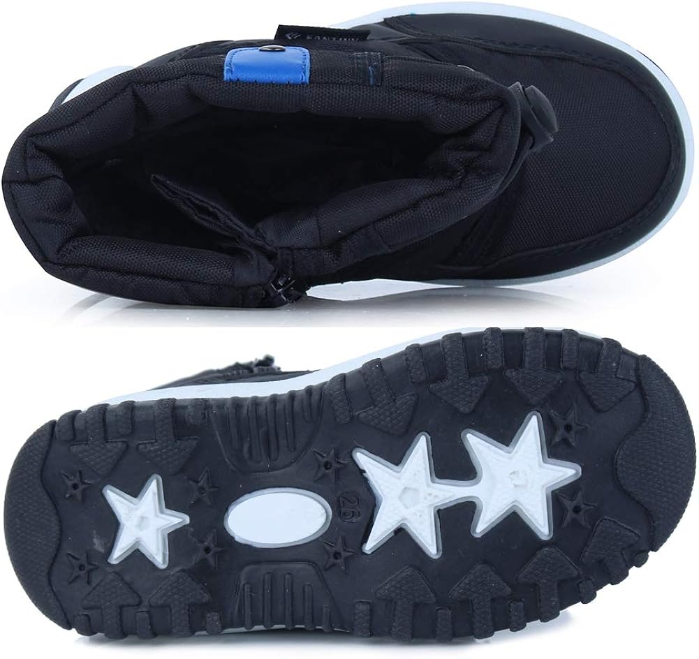  | CIOR Winter Snow Boots for Boy and Girl Outdoor Waterproof with Fur Lined(Toddler/Little Kids) | Boots