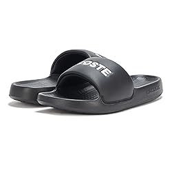 Lacoste Women's Serve Slide, Black, 9