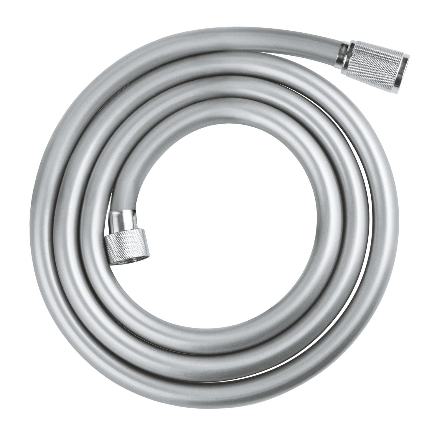 GROHE VitalioFlex Trend - Smooth Shower Hose 1.75 m, (Tensile Strength 50 kg, Pressure Resistance Up to 5 Bar, Heat Resistance 70°C, Universal Connection G 1/2'' x 1/2''), Chrome, 28742002