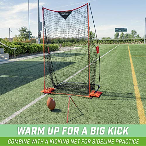 GoSports Football Kicking Tee Metal Place Kicking Stand for Field Goal Kicks Portable Holder