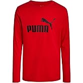 PUMA Boys' Long Sleeve Athletic Crewneck T-Shirt