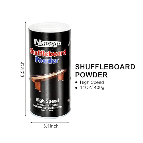 Set Polvere Shuffleboard - Cera Di Sabbia In Silicone Con Mini Pennello (2 Lattine Da 340g) - Foto 12