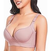 Akvala Plus Size Push Up Bras for Women Hide Back Fat Smoothing Bra Underwire Support Bras 34B to 46DD
