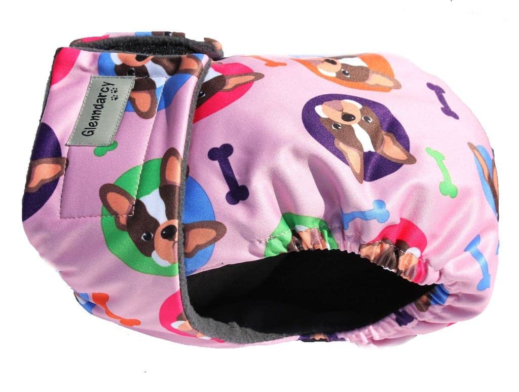 Glenndarcy No Tailhole Dog Season Nappy - French Bulldog - Frenchies Medium Long Pants only