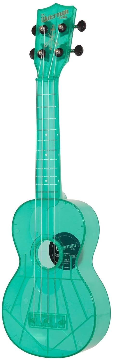 Kala Waterman Soprano Ukulele Fluorescent Blue Raspberry Ukuleles Musical Instruments Stage Studio Urbytus Com