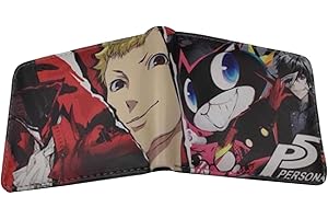 WANHONGYUE Anime Persona Game Wallet Artificial Leather Purse Billfold Cosplay Money Clip Bifold Card Holder 1014-1