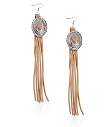 Rustic Couture's Western Fringe Earrings for Women
