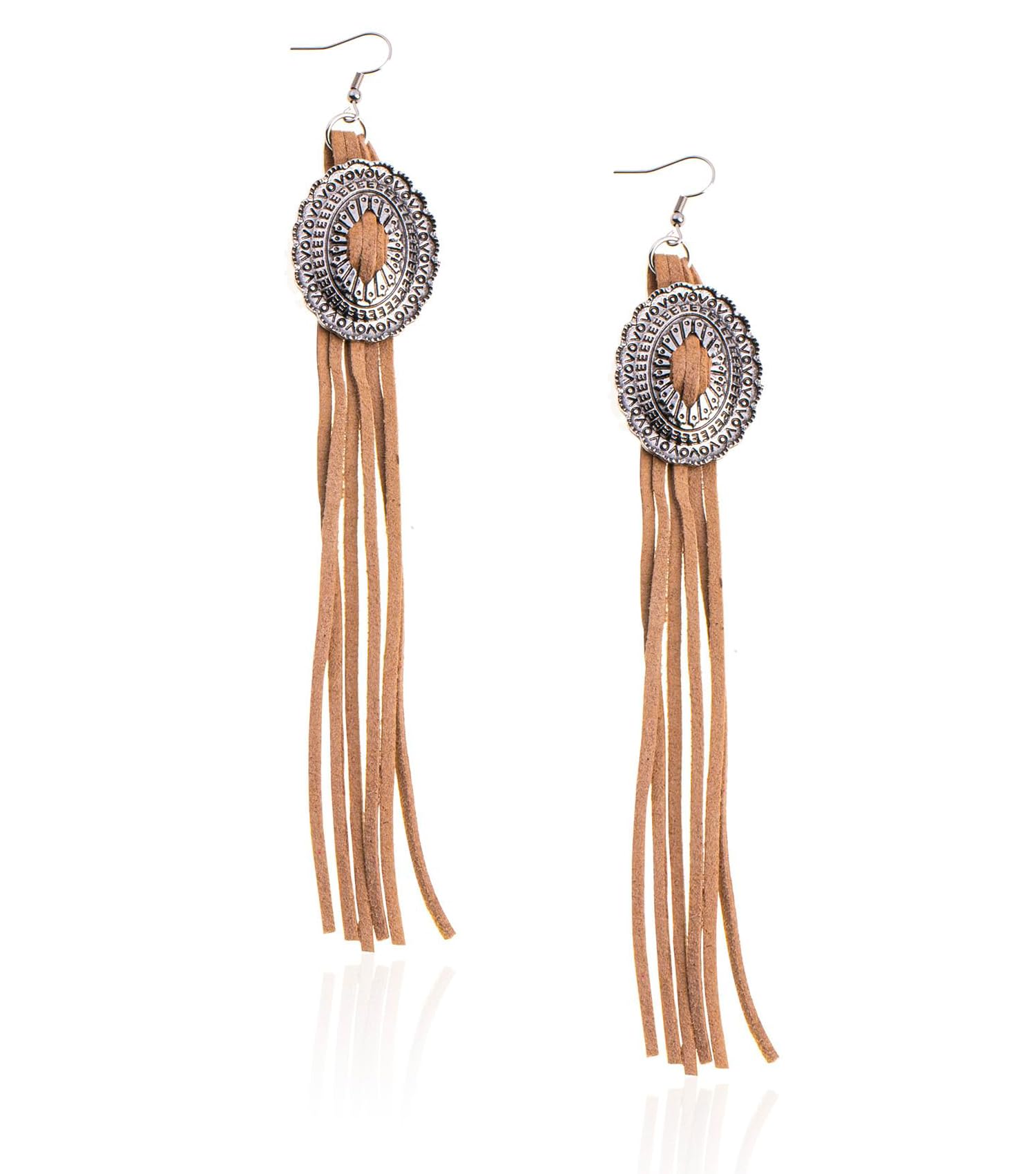 Rustic Couture's Western Fringe Earrings for Women