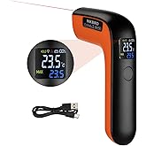 INKBIRD USB Rechargeable Infrared Thermometer Digital Temperature Gun -50℃-550℃(Celcius Only), 12:1 IR Laser Thermometer INK-