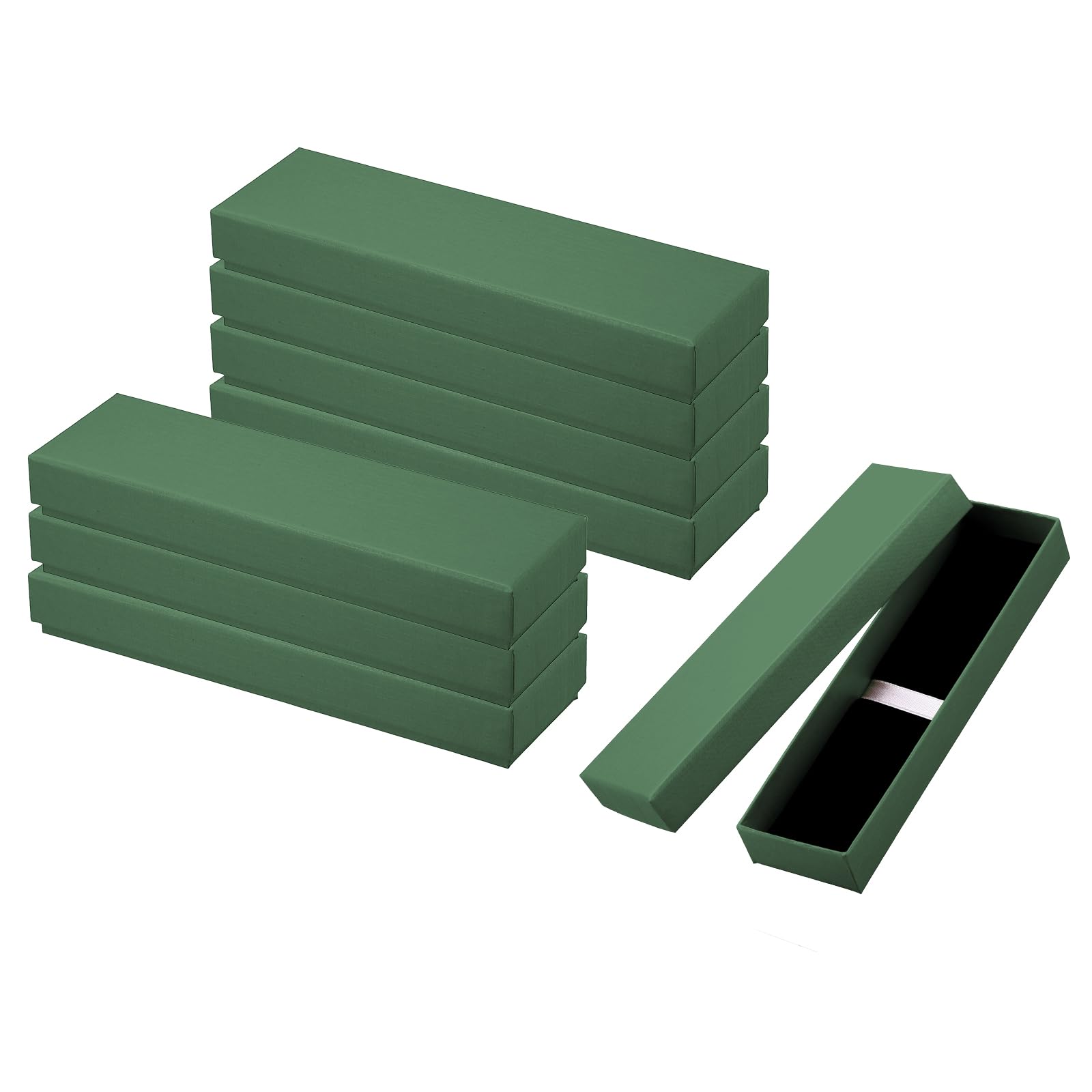 PATIKIL Pen Gift Box, 8 Pack Empty Pen Case Cardboard Case Pen Presentation Display Box for Pencil Ballpoint Jewelry Business Office Supplies, Green