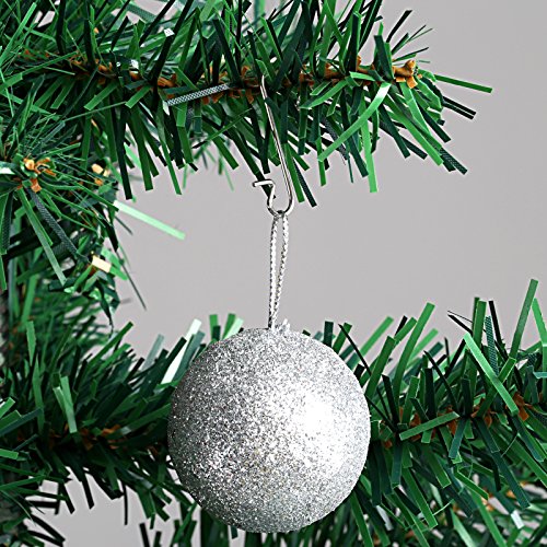 Naler Ornament Hooks Stainless Steel S-Shaped Hangers for Christmas Decorations 120 Pack - Thumbnail 3