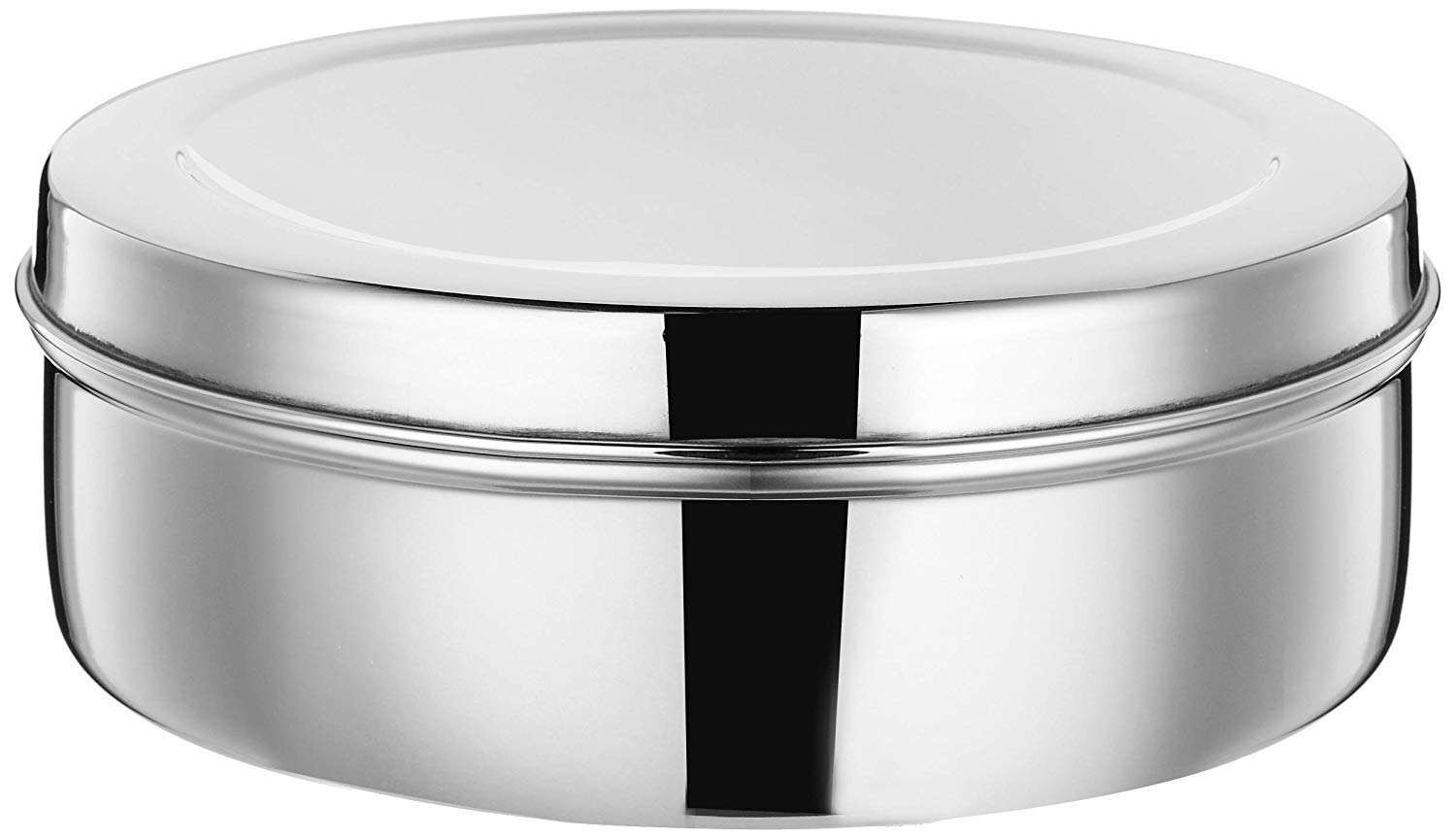 Stainless Steel Spice Container 7 Containers and 2 Spoon Large Masala Box Indian Masala Dabba with Size 9 X 9 inches - SS Plain 13
