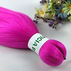 Braiding Hair Pre stetched Pink Prestretched