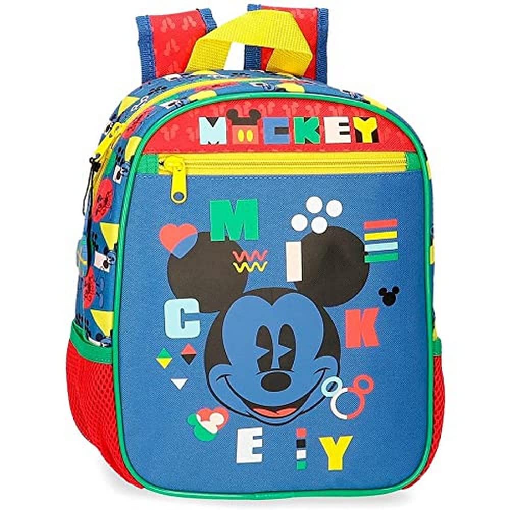 Disney Boys' Mickey Shape Shifter Luggage-Messenger Bag, Multicoloured, 23x28x10 cms