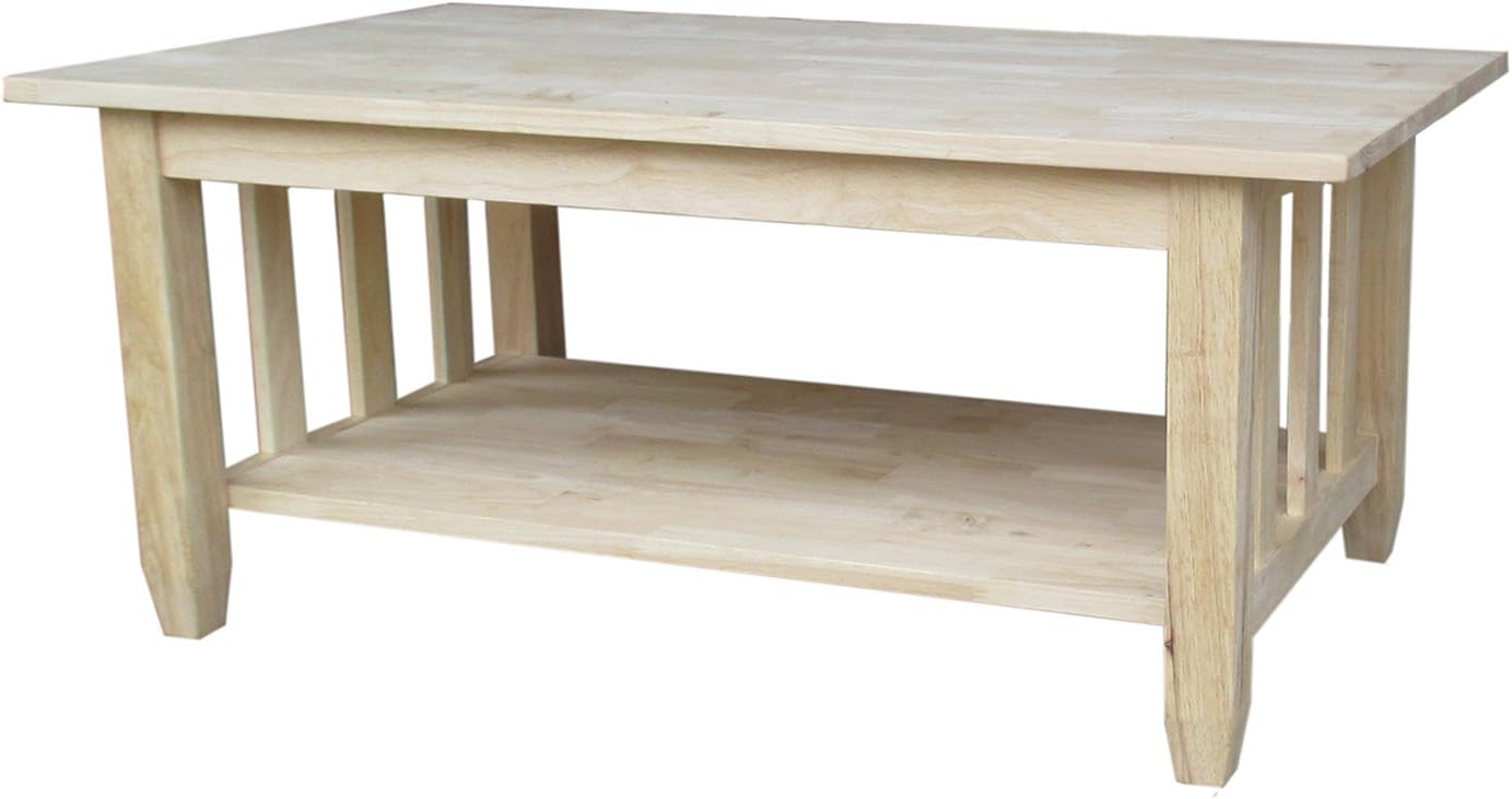 Best Unfinished Mission Coffee Table