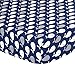 Navy Blue, Grey Whales Print Fitted Crib Sheet - 100% Cotton Baby Boy Nautical Sealife Theme Nursery and Toddler Bedding