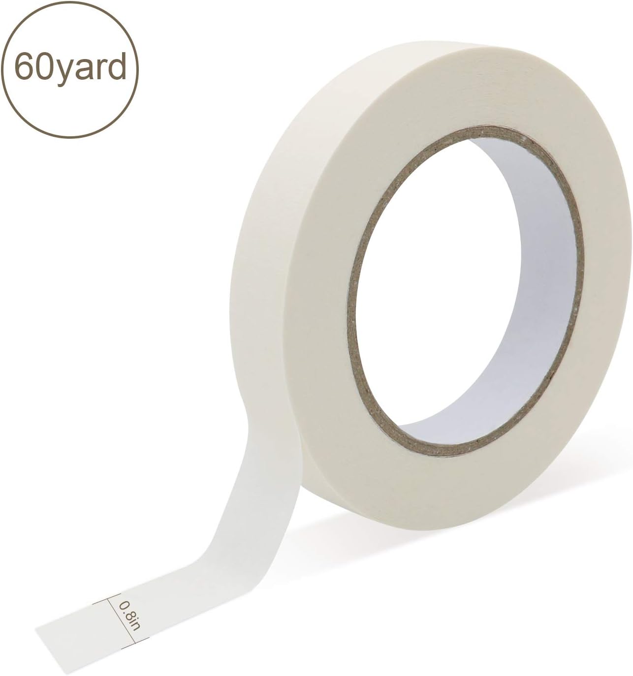 Elfii Masking Tape 5 Pack, General Purpose for Office Home Painter's Tape 0.8inch x 60yard, for Painting Labeling Packing DIY Craft Art Project School Use: Industrial & Scientific