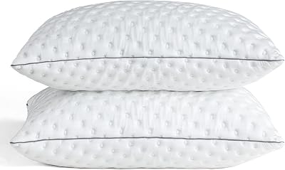 BedStory Pack of 2 Shredded Memory Foam Pillows 50x75 cm Cooling Gel