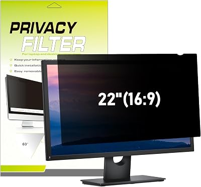 LAMA 22 Inch Privacy Screen Filter for Widescreen Monitors 16:9 Anti-Spy