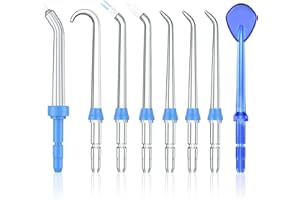 8 Pcs Replacement Tips for Waterpik Water Flosser, Replacement Heads Replacement Classic Jet Tips