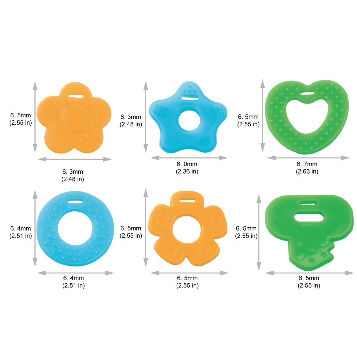 Baby Bandana Drool Bibs 6-Pack and Teething Toys 6-Pack Made with 100% Organic Cotton, Absorbent and Soft Unisex (Vuminbox) (6 - Pack Girl): Baby