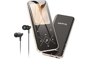 64GB MP3 Player with Bluetooth 5.3, AGPTEK 2.4 inch Screen Portable Music Player with Speaker Lossless Sound with FM Radio, V