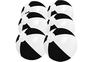 GCQJOQ 6 Pack Beach Balls, Large Inflatable Beach Balls Bulk, for Parties, Beach, Pools & Play