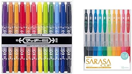 Amazon セット買い ゼブラ 油性ペン マッキー 極細 12色 Mcf 12c ジェルボールペン サラサクリップ 0 4 10色 Jjs15 10ca 文房具 オフィス用品 文房具 オフィス用品