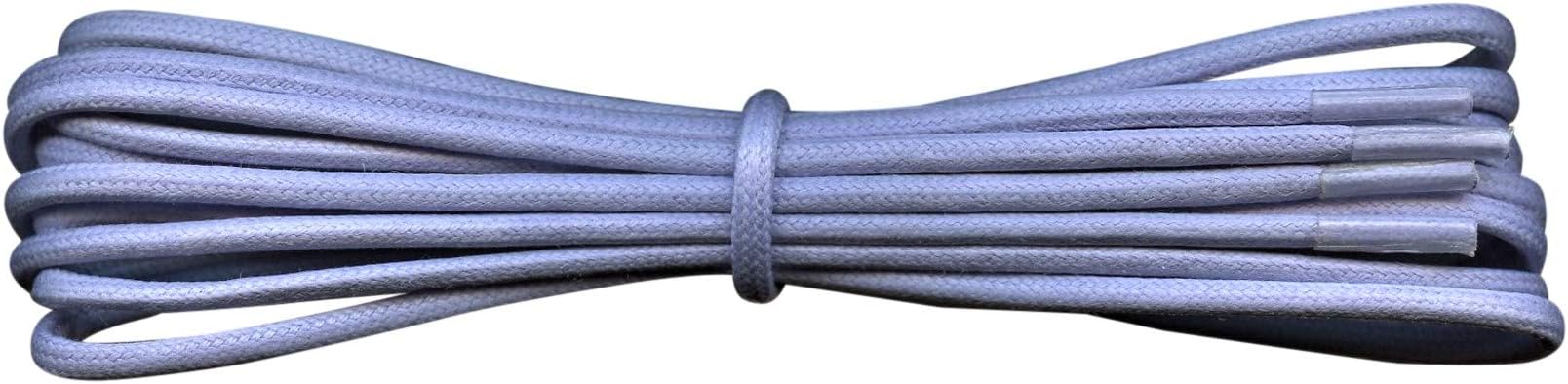 Round Thin Waxed Cotton Shoelaces for dress shoes/boots - Lengths from 18" to 48" - 18 colours