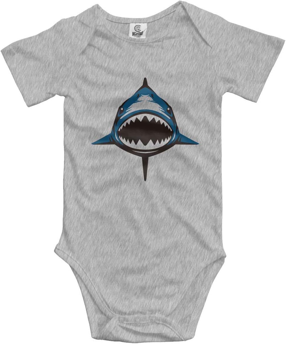 Infant Baby Climbing Clothes Shark Newborn Bodysuits Short Sleeved Romper Jumpsuit Outfit Set