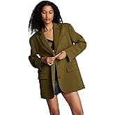 Kenneth Cole Womens Boyfriend Three Button Blazer