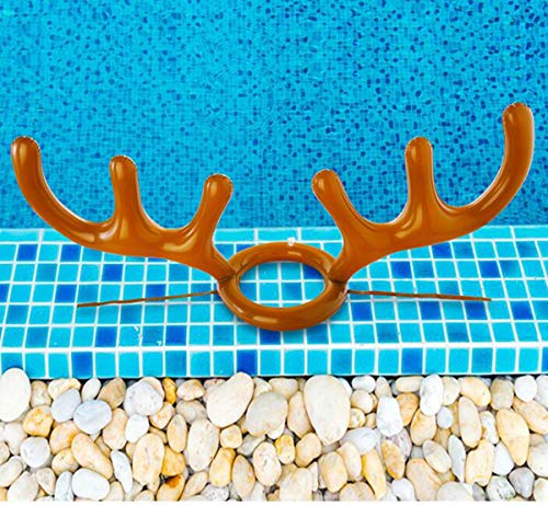 FEINASU Inflatable Reindeer, Inflatable Reindeer Antler Ring Toss Game for Christmas Party 3 Pack - Thumbnail 4