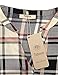 Timeson Blouse Top For Work, Womens V-Neck Tunic Shirt For Leggings Plaid Roll-Up Cuffed Sleeve Casual Blouse Tunic Button Down Shirt(Black Beige,Large)