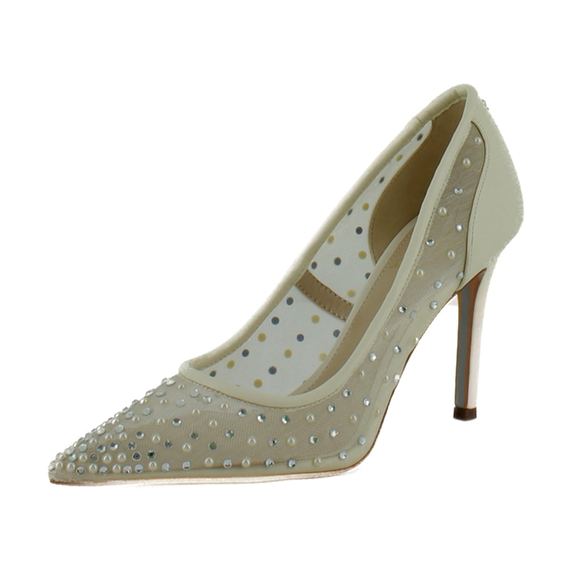 Sam Edelman Women’s Hazel Mesh Pump Modern Ivory Glitz 7.5 Medium