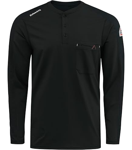 Amazon.com: LAPCO FR Henley Shirt for Men, Flame Resistant, Long