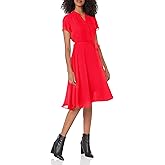 Nanette Nanette Lepore Women's Flutter Sleeve Pintuck Dress