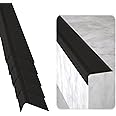 RUBBER BOND Stair Edge Protector (Pack of 5) 36x2x1 inch Anti-Slip Stair Corner Trim Rubber Strips - Waterproof Self-Adhesive Staircases for Outdoor & Indoor Uses | Protect Kids & Pets - Black